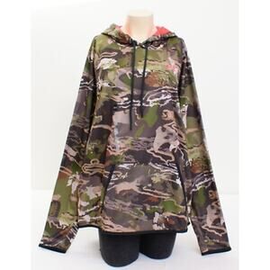 Under Armour Women’s ColdGear RealTree Camo Pullover Hoodie Hunting XXL Outdoor